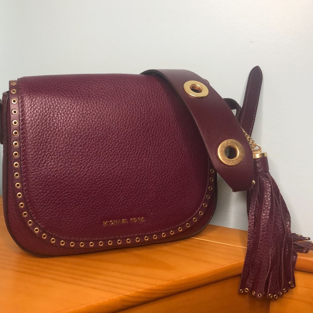 ⭐️⭐️2X HP⭐️⭐️ NWT 💯% Authentic Michael Kors Brooklyn Saddle Bag